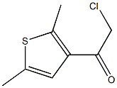 2-chloro-1-(2,5-dimethylthiophen-3-yl)ethan-1-one Struktur