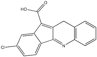 2-chloro-10H-indeno[1,2-b]quinoline-11-carboxylic acid Struktur