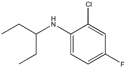 2-chloro-4-fluoro-N-(pentan-3-yl)aniline Struktur