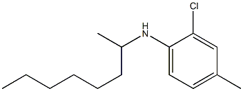 2-chloro-4-methyl-N-(octan-2-yl)aniline Struktur