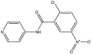 2-chloro-5-nitro-N-(pyridin-4-yl)benzamide Struktur