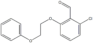 2-chloro-6-(2-phenoxyethoxy)benzaldehyde Struktur