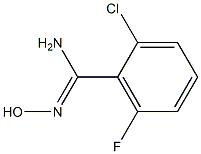 2-chloro-6-fluoro-N'-hydroxybenzenecarboximidamide Struktur