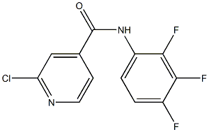 2-chloro-N-(2,3,4-trifluorophenyl)pyridine-4-carboxamide Struktur