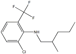 2-chloro-N-(2-methylpentyl)-6-(trifluoromethyl)aniline Struktur