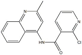 2-chloro-N-(2-methylquinolin-4-yl)pyridine-3-carboxamide Struktur