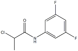 2-chloro-N-(3,5-difluorophenyl)propanamide Struktur