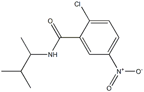 2-chloro-N-(3-methylbutan-2-yl)-5-nitrobenzamide Struktur