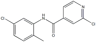 2-chloro-N-(5-chloro-2-methylphenyl)pyridine-4-carboxamide Struktur