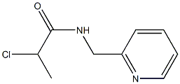 2-chloro-N-(pyridin-2-ylmethyl)propanamide Struktur