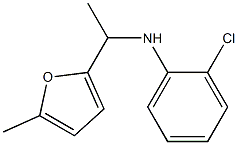 2-chloro-N-[1-(5-methylfuran-2-yl)ethyl]aniline Struktur