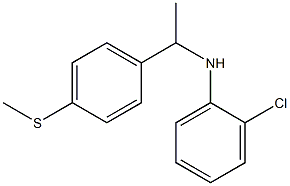 2-chloro-N-{1-[4-(methylsulfanyl)phenyl]ethyl}aniline Struktur