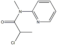 2-chloro-N-methyl-N-(pyridin-2-yl)propanamide Struktur