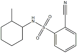 2-cyano-N-(2-methylcyclohexyl)benzene-1-sulfonamide Struktur