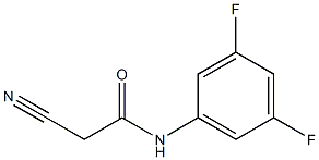 2-cyano-N-(3,5-difluorophenyl)acetamide Struktur