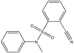 2-cyano-N-methyl-N-phenylbenzenesulfonamide Struktur