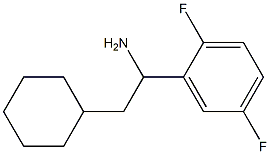 2-cyclohexyl-1-(2,5-difluorophenyl)ethan-1-amine Struktur