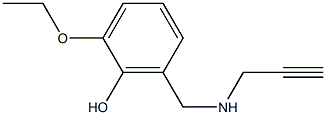 2-ethoxy-6-[(prop-2-yn-1-ylamino)methyl]phenol Struktur