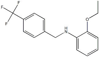 2-ethoxy-N-{[4-(trifluoromethyl)phenyl]methyl}aniline Struktur