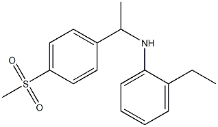 2-ethyl-N-[1-(4-methanesulfonylphenyl)ethyl]aniline Struktur