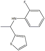 2-fluoro-N-[1-(thiophen-2-yl)ethyl]aniline Struktur