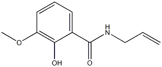 2-hydroxy-3-methoxy-N-(prop-2-en-1-yl)benzamide Struktur