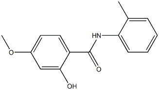 2-hydroxy-4-methoxy-N-(2-methylphenyl)benzamide Struktur