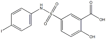 2-hydroxy-5-[(4-iodophenyl)sulfamoyl]benzoic acid Struktur