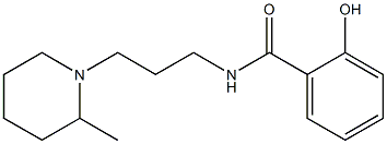 2-hydroxy-N-[3-(2-methylpiperidin-1-yl)propyl]benzamide Struktur