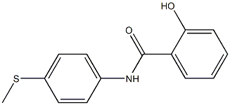 2-hydroxy-N-[4-(methylsulfanyl)phenyl]benzamide Struktur