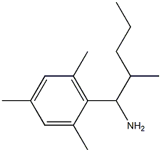 2-methyl-1-(2,4,6-trimethylphenyl)pentan-1-amine Struktur