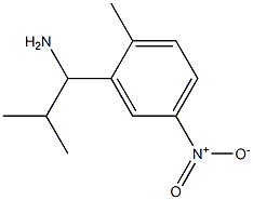 2-methyl-1-(2-methyl-5-nitrophenyl)propan-1-amine Struktur