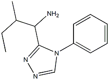 2-methyl-1-(4-phenyl-4H-1,2,4-triazol-3-yl)butan-1-amine Struktur