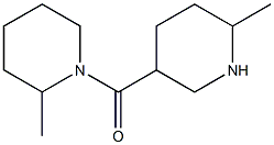 2-methyl-1-[(6-methylpiperidin-3-yl)carbonyl]piperidine Struktur