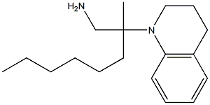 2-methyl-2-(1,2,3,4-tetrahydroquinolin-1-yl)octan-1-amine Struktur