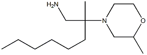 2-methyl-2-(2-methylmorpholin-4-yl)octan-1-amine Struktur