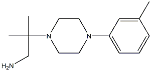 2-methyl-2-[4-(3-methylphenyl)piperazin-1-yl]propan-1-amine Struktur