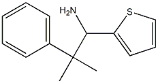 2-methyl-2-phenyl-1-(thiophen-2-yl)propan-1-amine Struktur