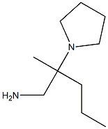 2-methyl-2-pyrrolidin-1-ylpentan-1-amine Struktur