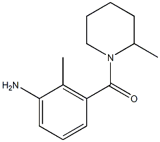 2-methyl-3-[(2-methylpiperidin-1-yl)carbonyl]aniline Struktur