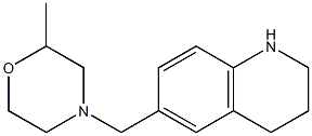 2-methyl-4-(1,2,3,4-tetrahydroquinolin-6-ylmethyl)morpholine Struktur