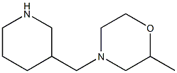 2-methyl-4-(piperidin-3-ylmethyl)morpholine Struktur