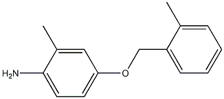 2-methyl-4-[(2-methylbenzyl)oxy]aniline Struktur