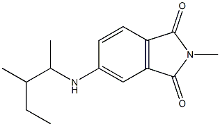 2-methyl-5-[(3-methylpentan-2-yl)amino]-2,3-dihydro-1H-isoindole-1,3-dione Struktur