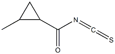 2-methylcyclopropanecarbonyl isothiocyanate Struktur