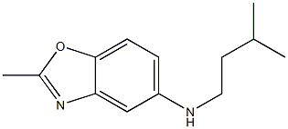 2-methyl-N-(3-methylbutyl)-1,3-benzoxazol-5-amine Struktur