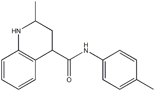 2-methyl-N-(4-methylphenyl)-1,2,3,4-tetrahydroquinoline-4-carboxamide Struktur