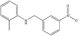 2-methyl-N-[(3-nitrophenyl)methyl]aniline Struktur