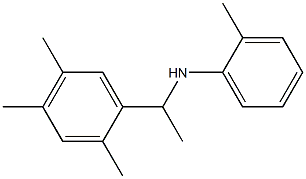 2-methyl-N-[1-(2,4,5-trimethylphenyl)ethyl]aniline Struktur