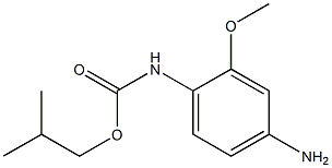 2-methylpropyl N-(4-amino-2-methoxyphenyl)carbamate Struktur